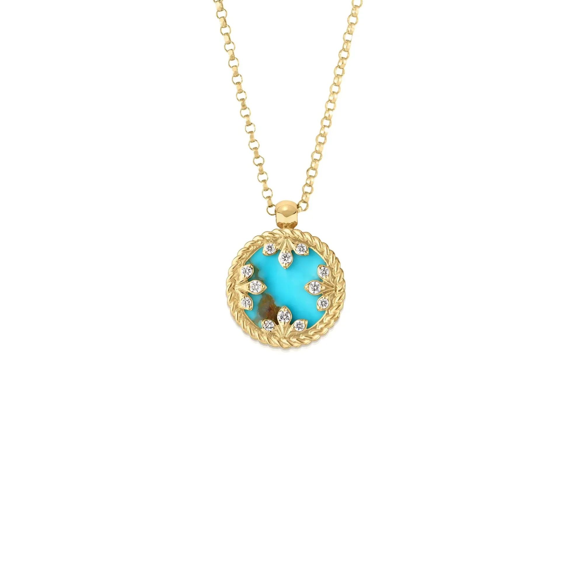 Roberto Coin 18K Yellow Gold Venetian Medallions Small Pendant Necklace