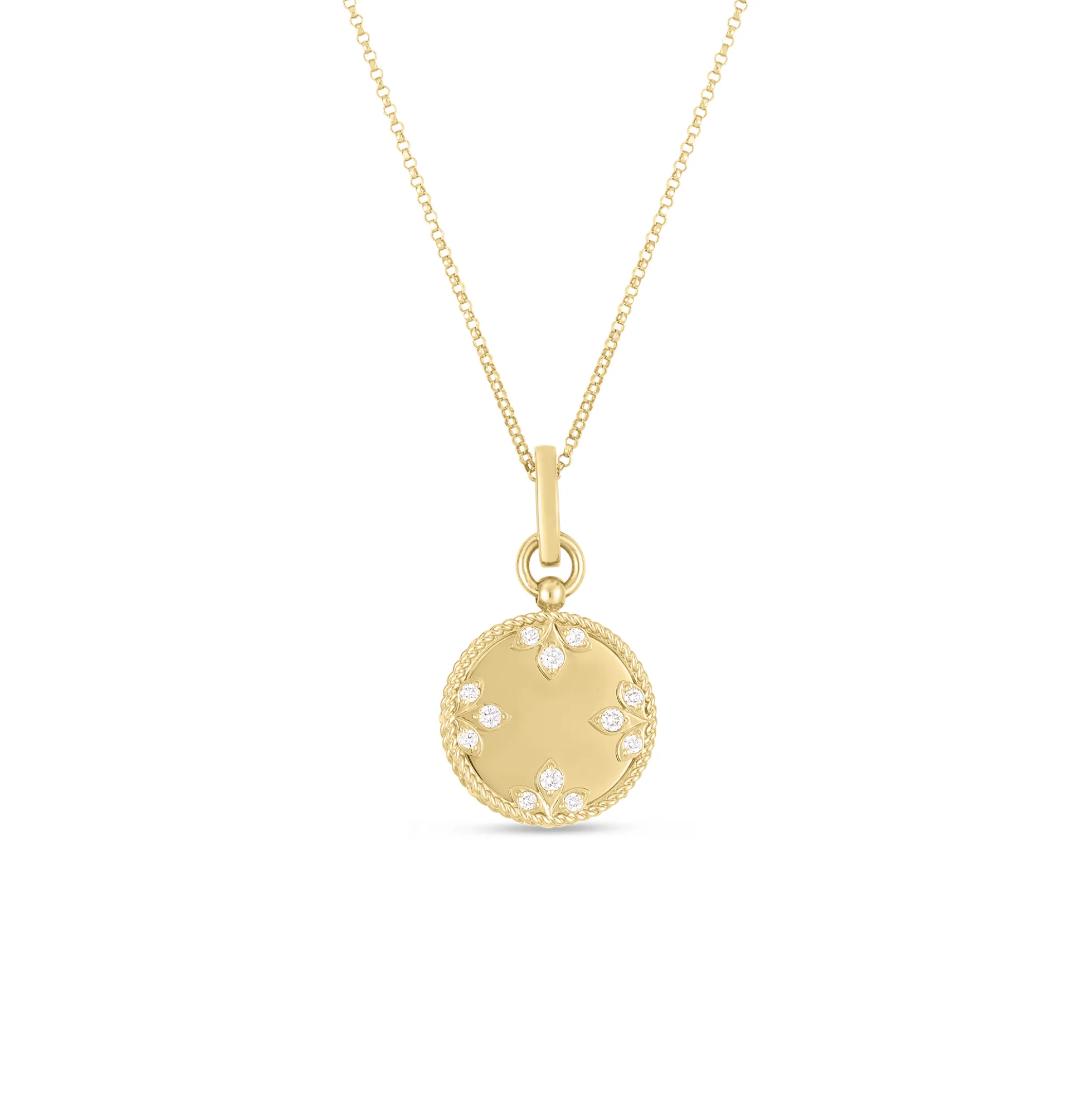 Roberto Coin 18K Yellow Gold Venetian Medallions Medium Pendant Necklace