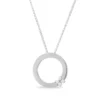 Roberto Coin Love In Verona Diamond Circle Of Life Necklace 18K