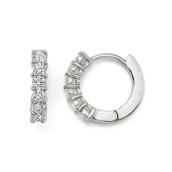 Roberto Coin Perfect Diamond Hoop Earrings 18K