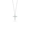 Roberto Coin Tiny Treasures Diamond Tapered Cross Necklace, 18K White Gold