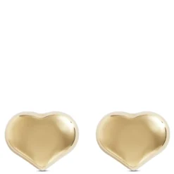 Roberto Coin Tiny Treasures Heart Earrings, 18K Yellow Gold