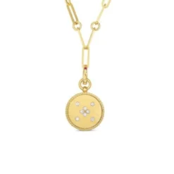Roberto Coin Venetian Princess Diamond Scorpio Necklace 18K Yellow Gold, 19"