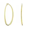 Roberto Coin XL Graduated Curved Hoop Earrings 18K