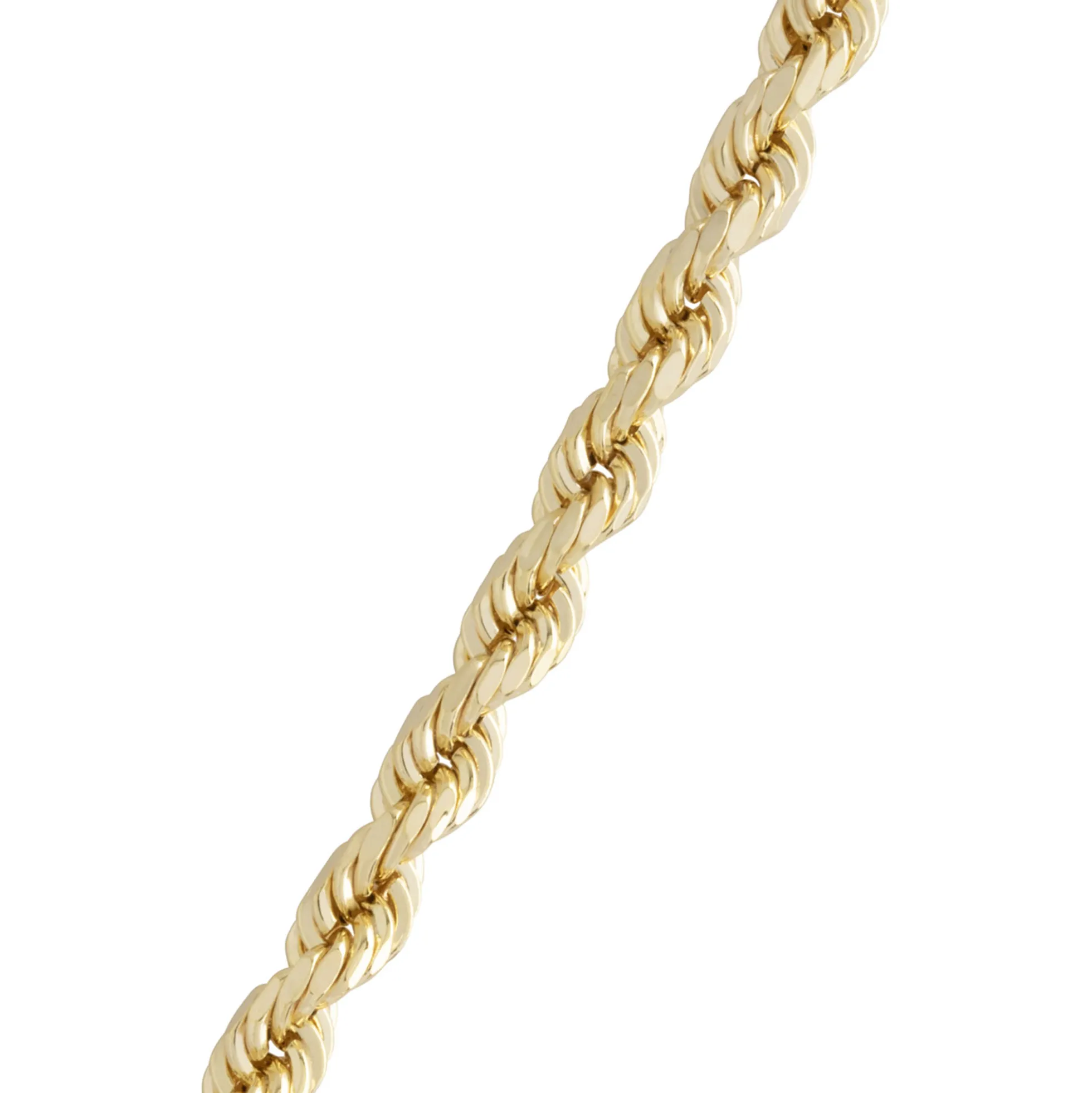 Rope Chain Necklace, 14K Yellow Gold