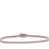 Rose Gold Diamond Tennis Bracelet 14K