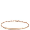 Rose Gold Engravable Bar Bracelet 14K