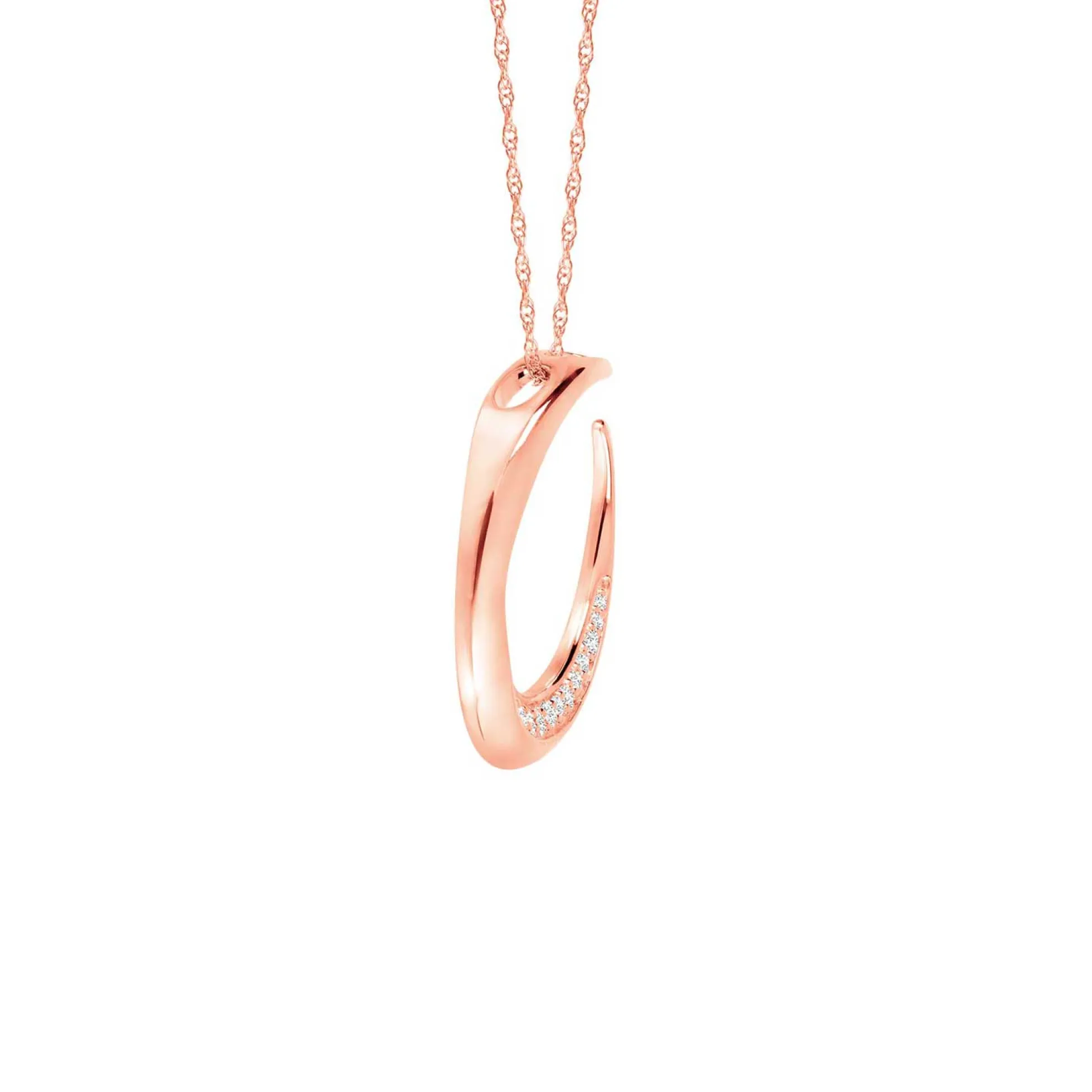 Rose Gold HOPECIRCLE Diamond Pendant 14K, 1/5 ctw.