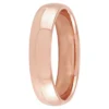 Rose Gold Polished Rounded Comfort Fit 5mm Band 14K