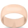 Rose Gold Polished Rounded 8mm Band 18K