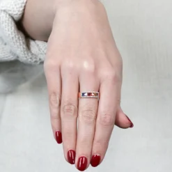 Rose Gold Rainbow Sapphire & Diamond Ring 14K