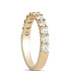 Round Diamond Anniversary Band, 14K Yellow Gold