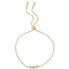 Round Diamond Bolo Bracelet, 14K Yellow Gold