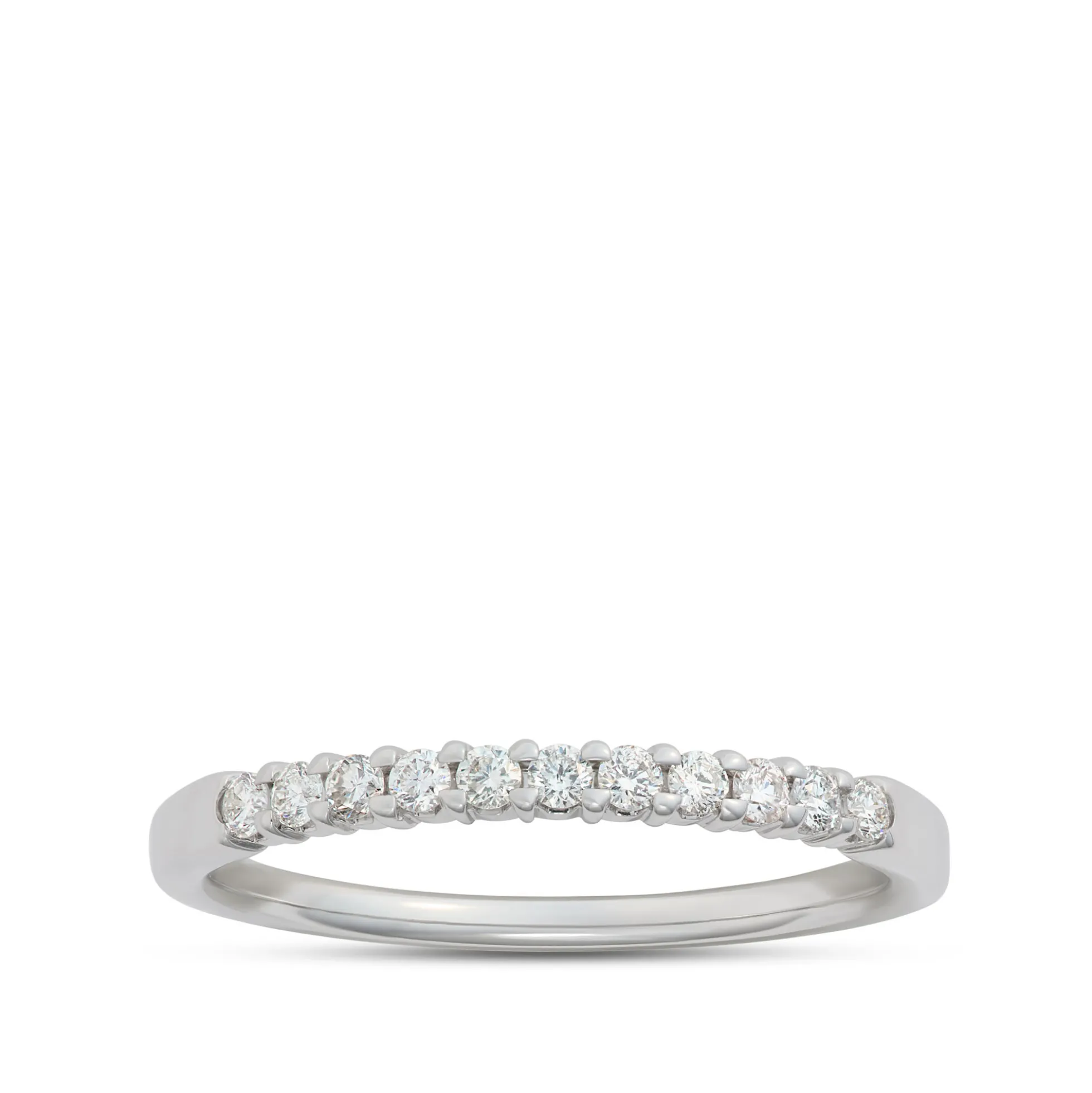 Round Diamond Bridal Band, 14K White Gold