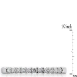 Round Diamond Bridal Band, 14K White Gold