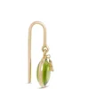 Round Peridot Earrings, 14K Yellow Gold