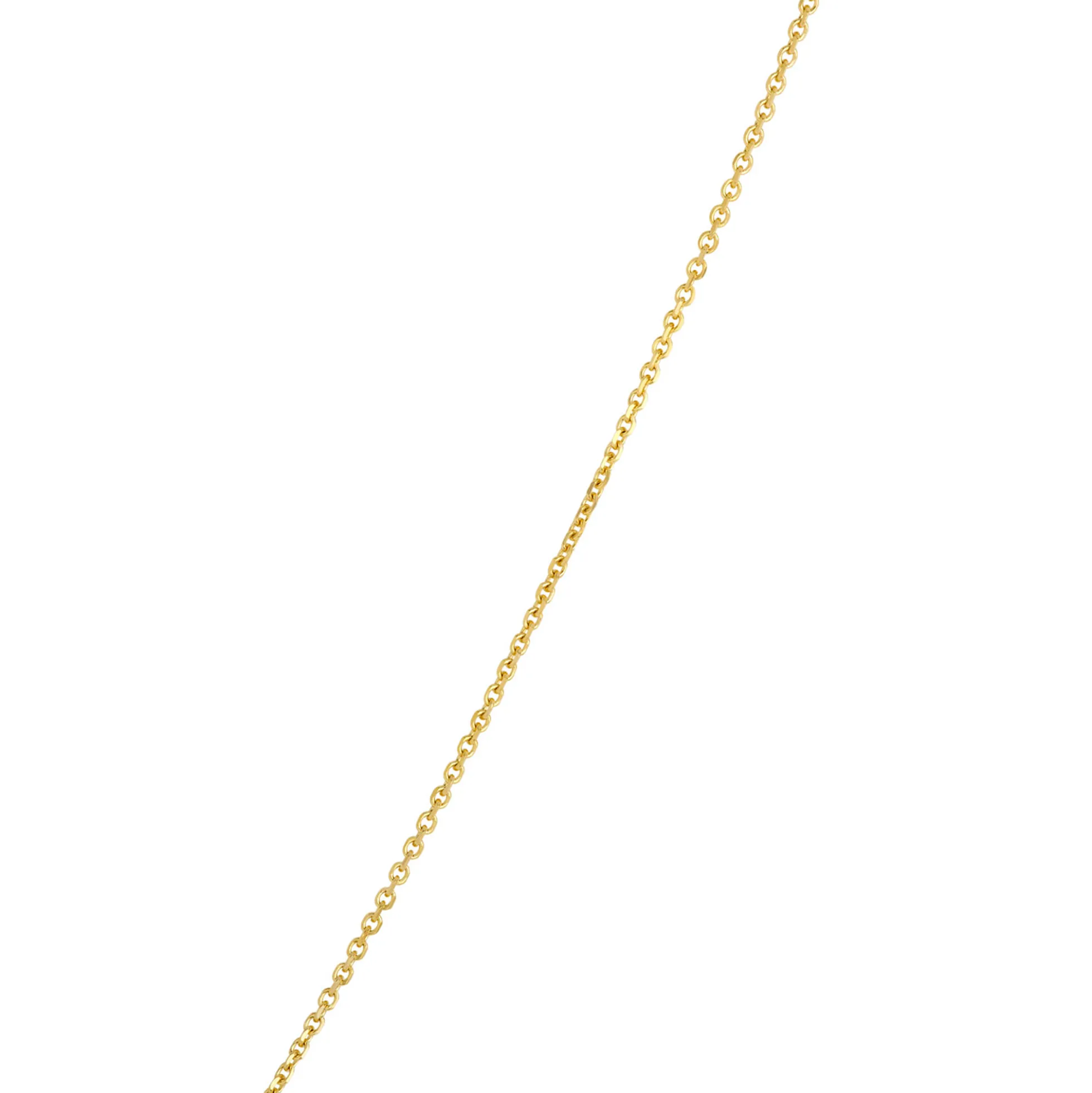 Round Sapphire Diamond Halo Pendant Necklace, 14K Yellow Gold