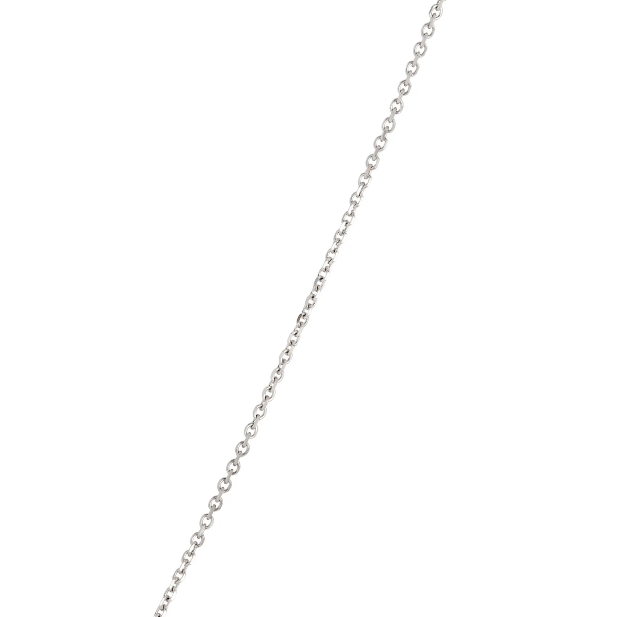 Round Tanzanite and Diamond Halo Pendant Necklace in 14K White Gold
