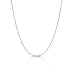 Round Wheat Chain in Silver, 20"