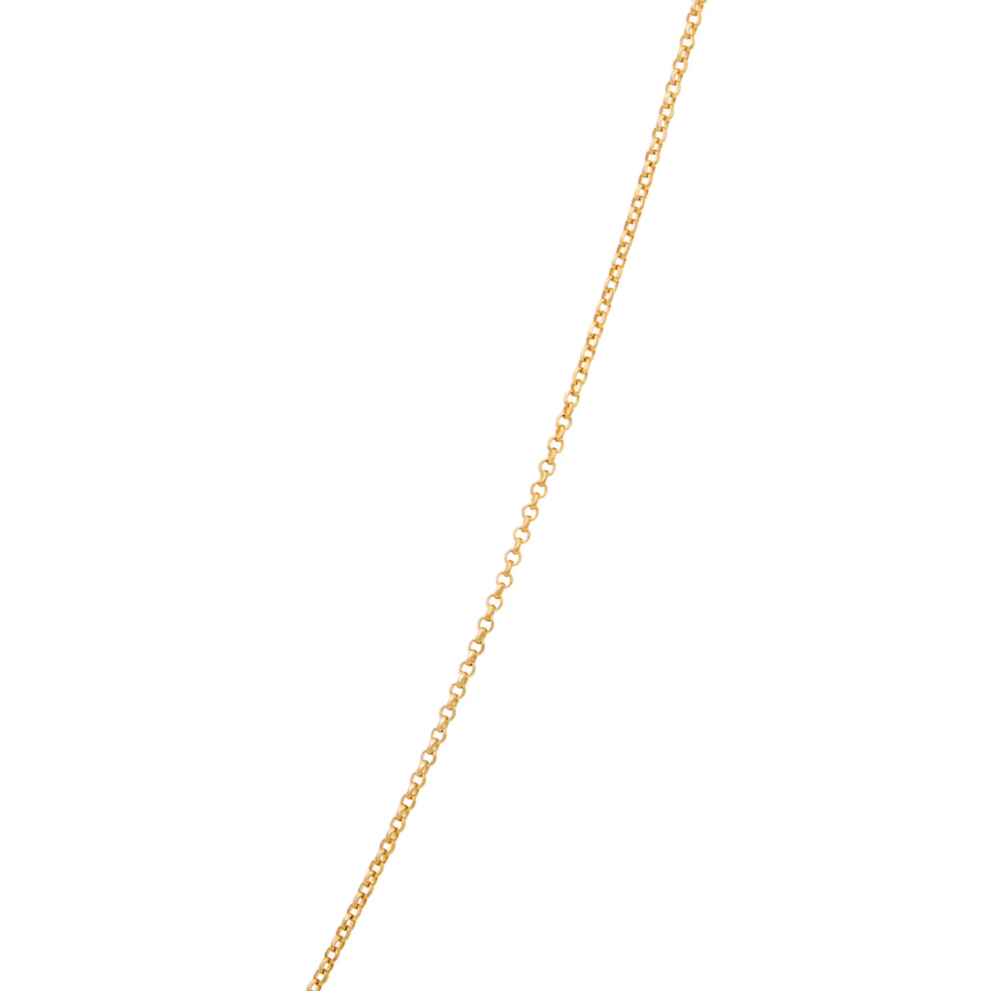 Ruby and Round Diamond Station Necklace, 14K Yellow Gold