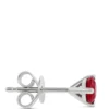 Ruby Martini Studs, 14K White Gold