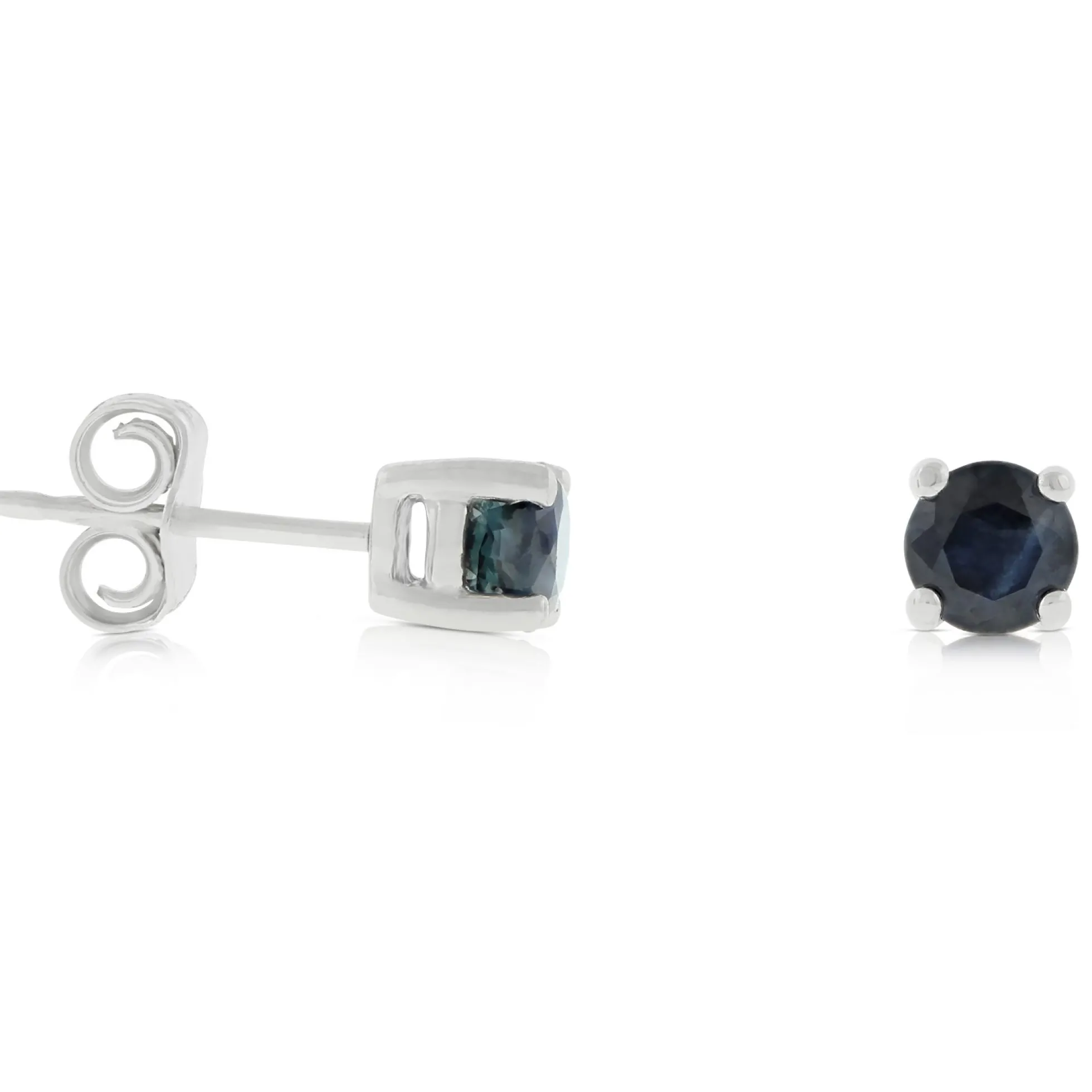 Sapphire Stud Earrings 14K