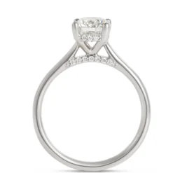 Solitaire Diamond Engagement Ring, Platinum