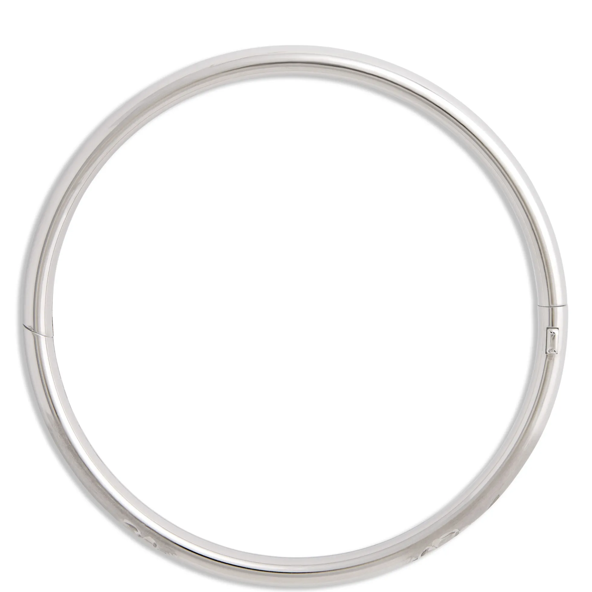 Stainless Steel Baby Bangle with Floral Engraving