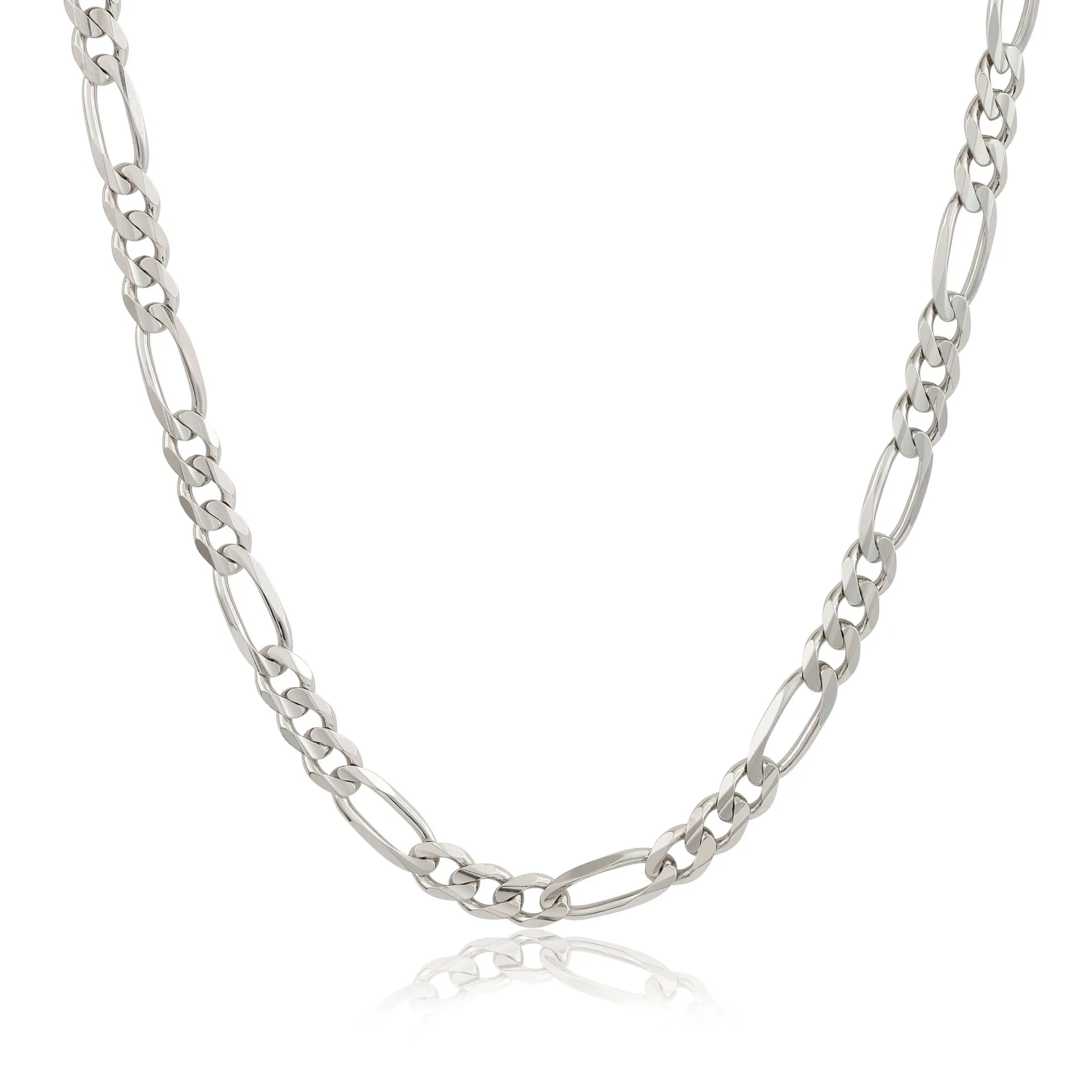 Sterling Silver 24-Inch Figaro Chain Necklace