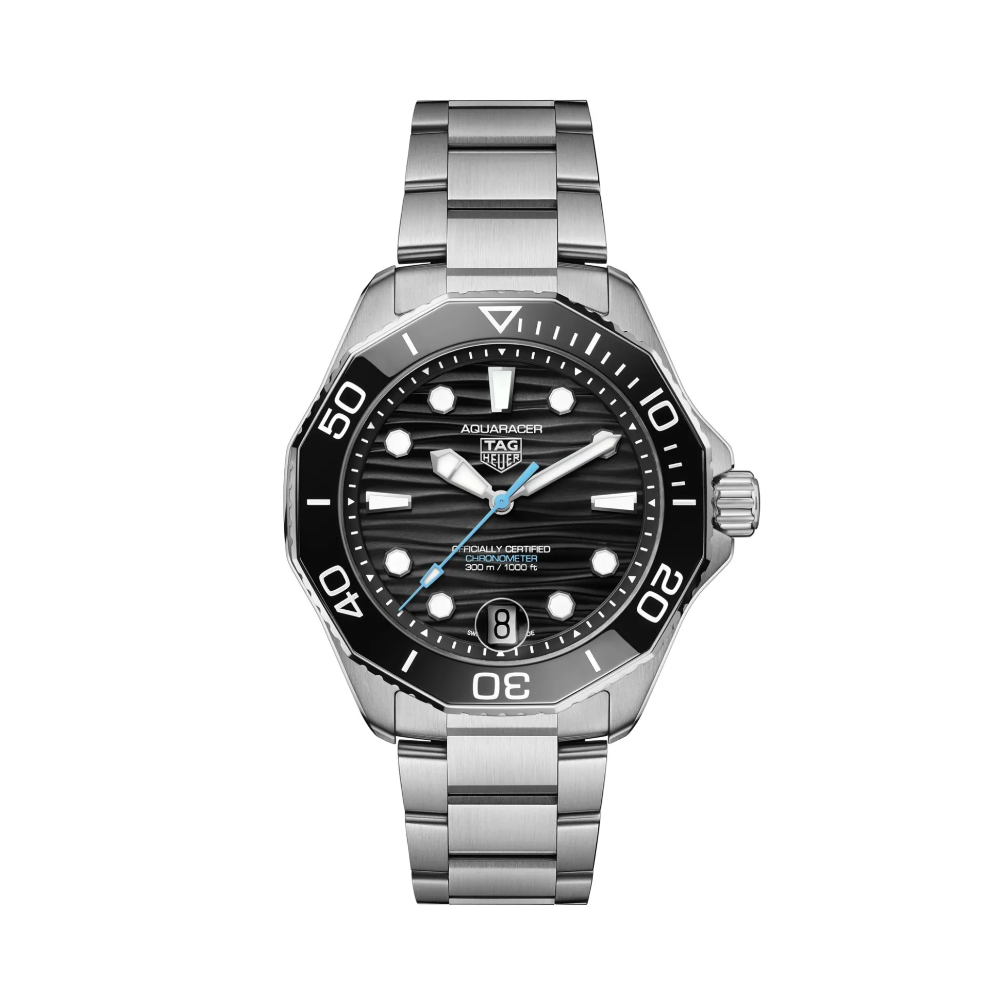 TAG Heuer Aquaracer Professional 300 Black Dial Stainless Steel Watch, 42mm