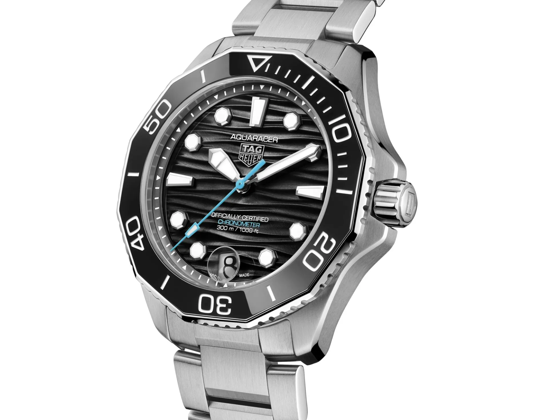 TAG Heuer Aquaracer Professional 300 Black Dial Stainless Steel Watch, 42mm