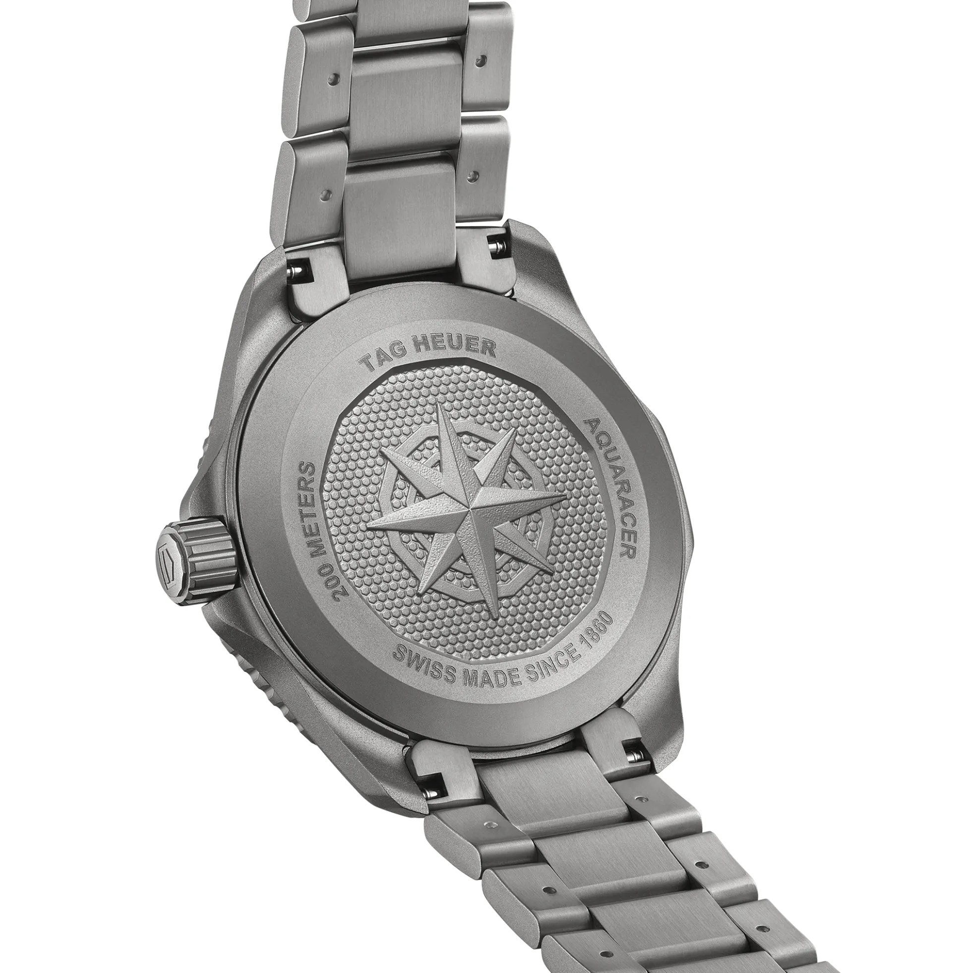 TAG Heuer Aquaracer Professional 200 Solargraph Watch Titanium Case Black Dial, 40mm