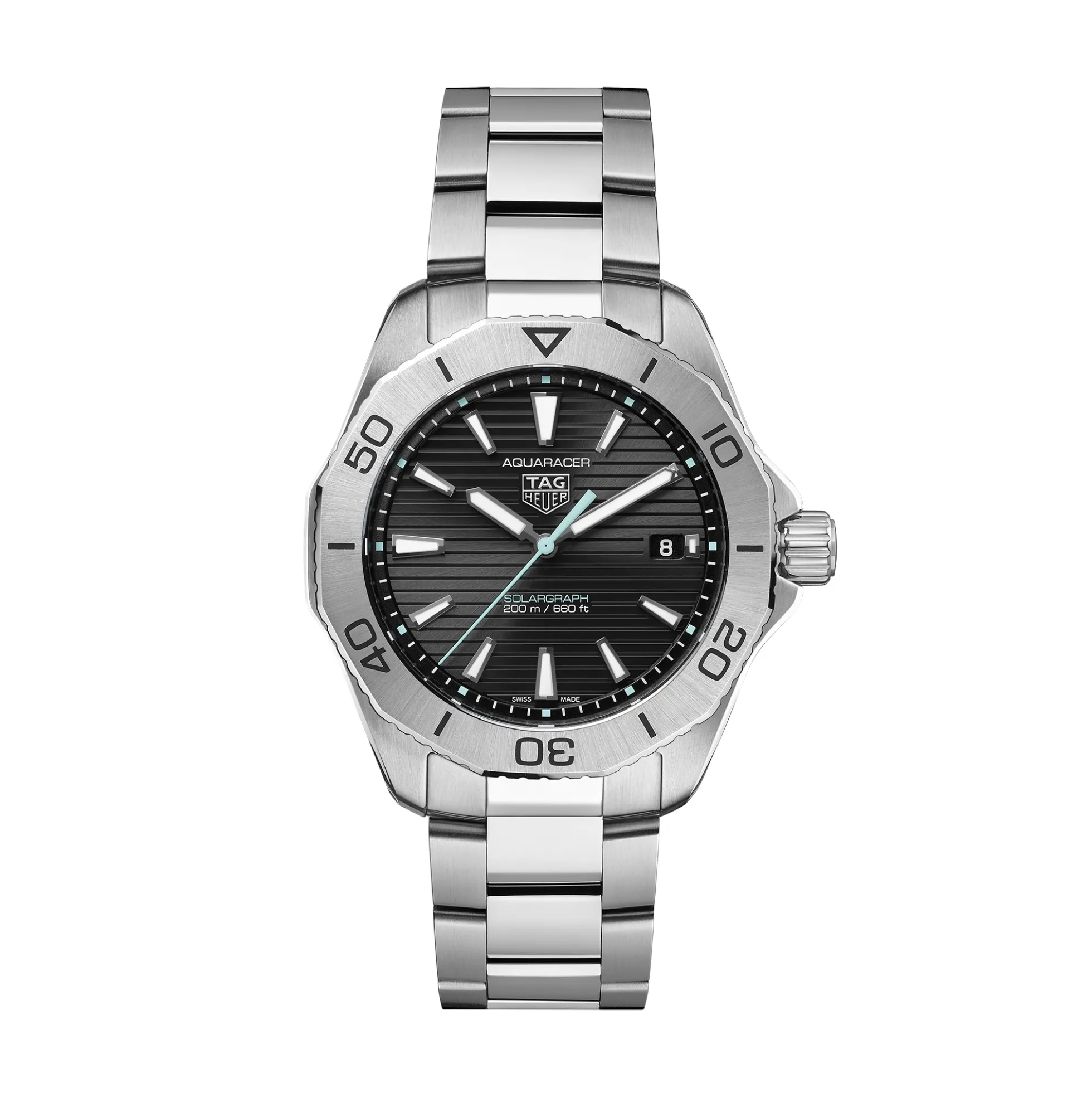 TAG Heuer Aquaracer Professional 200 Solargraph Black Dial, 40mm