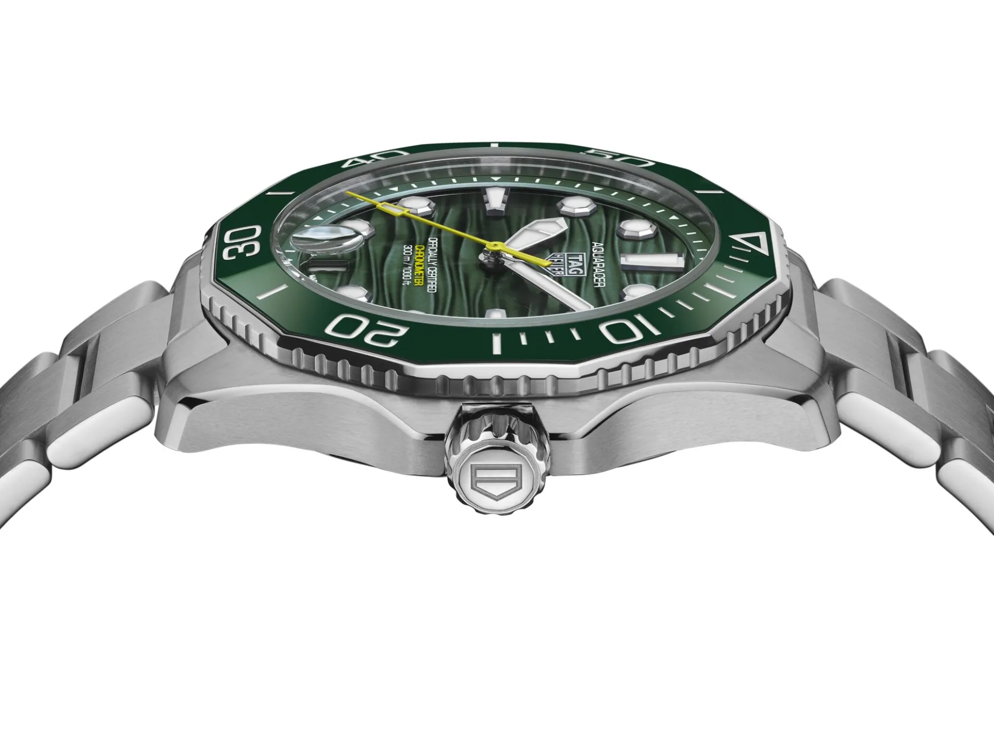 TAG Heuer Aquaracer Professional 300 Green Dial, Stainless Steel Watch, 42mm