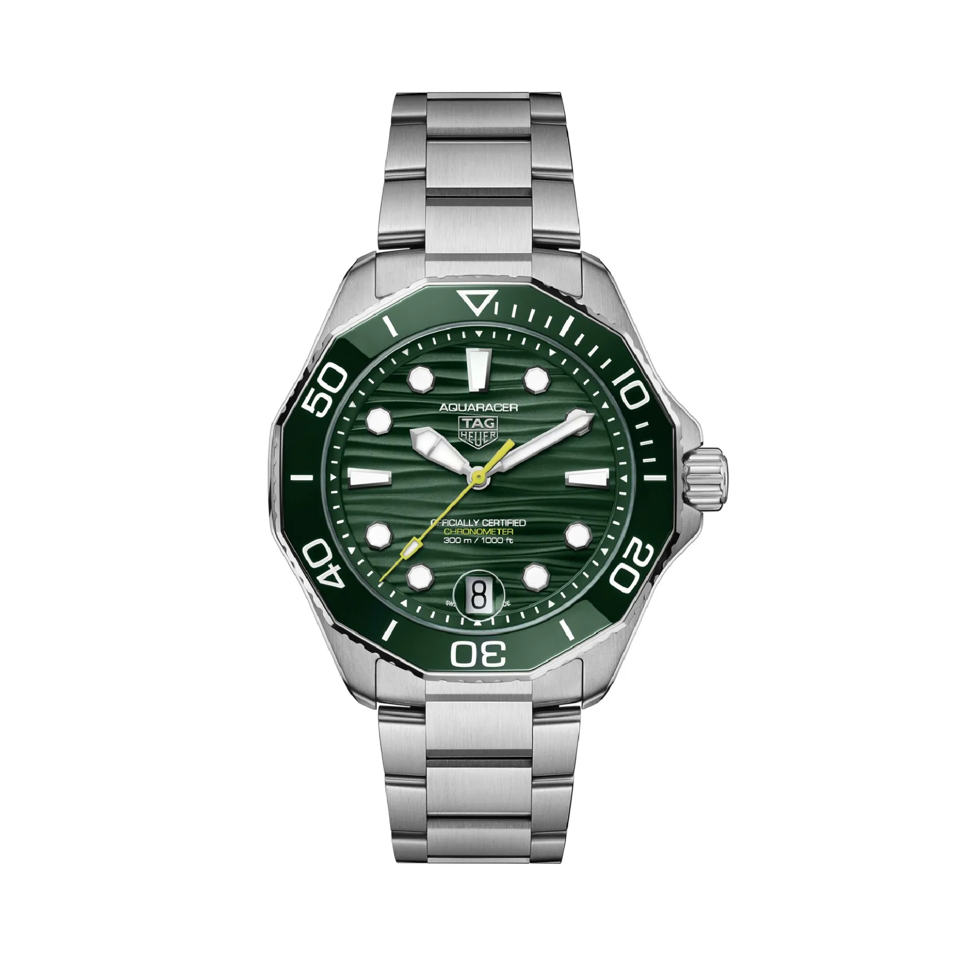 TAG Heuer Aquaracer Professional 300 Green Dial, Stainless Steel Watch, 42mm