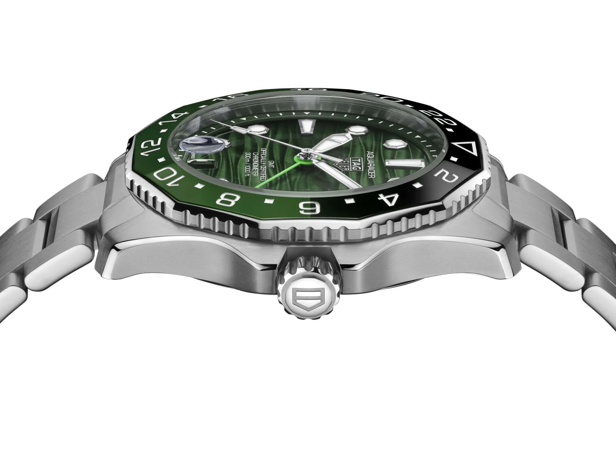 TAG Heuer Aquaracer Professional 300 GMT Green Dial, 42mm