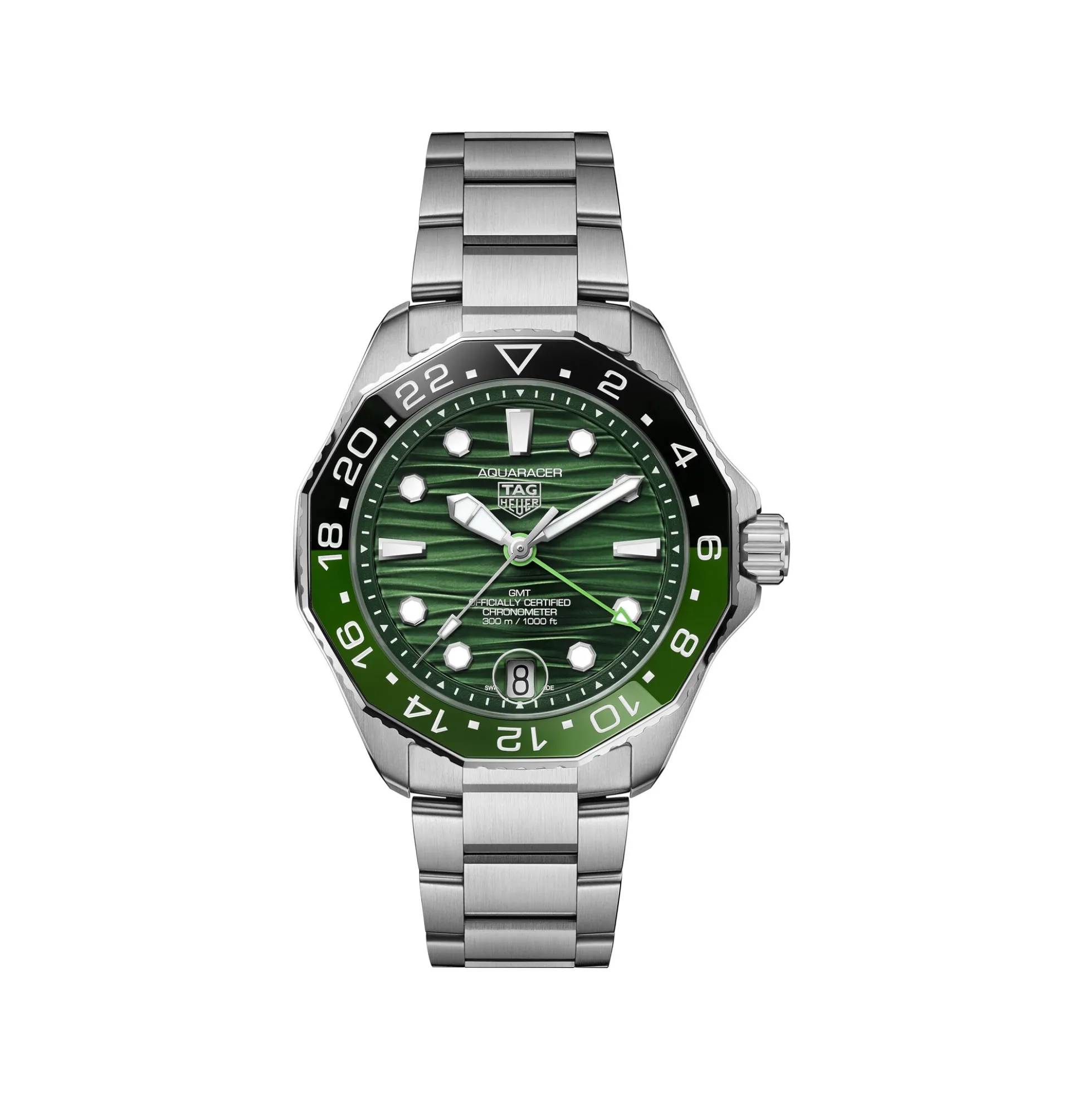 TAG Heuer Aquaracer Professional 300 GMT Green Dial, 42mm