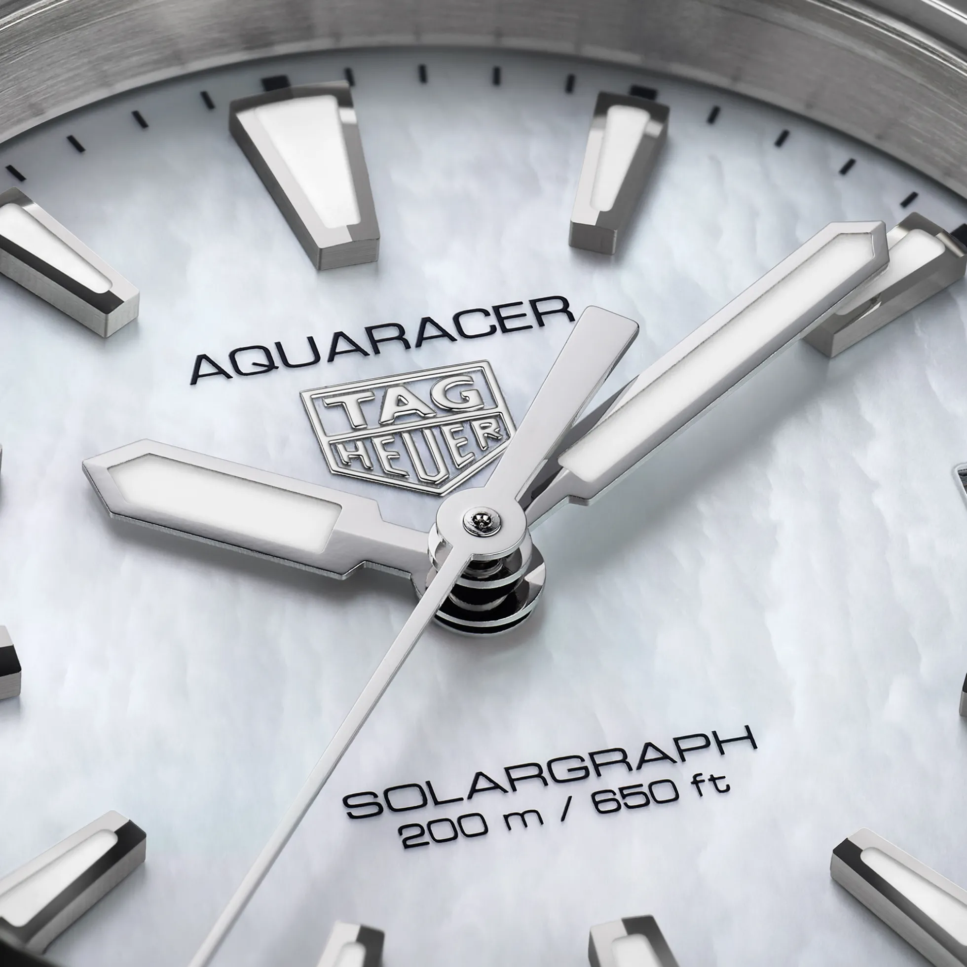 TAG Heuer Aquaracer Professional 200 Solargraph White Dial, Steel, 34mm