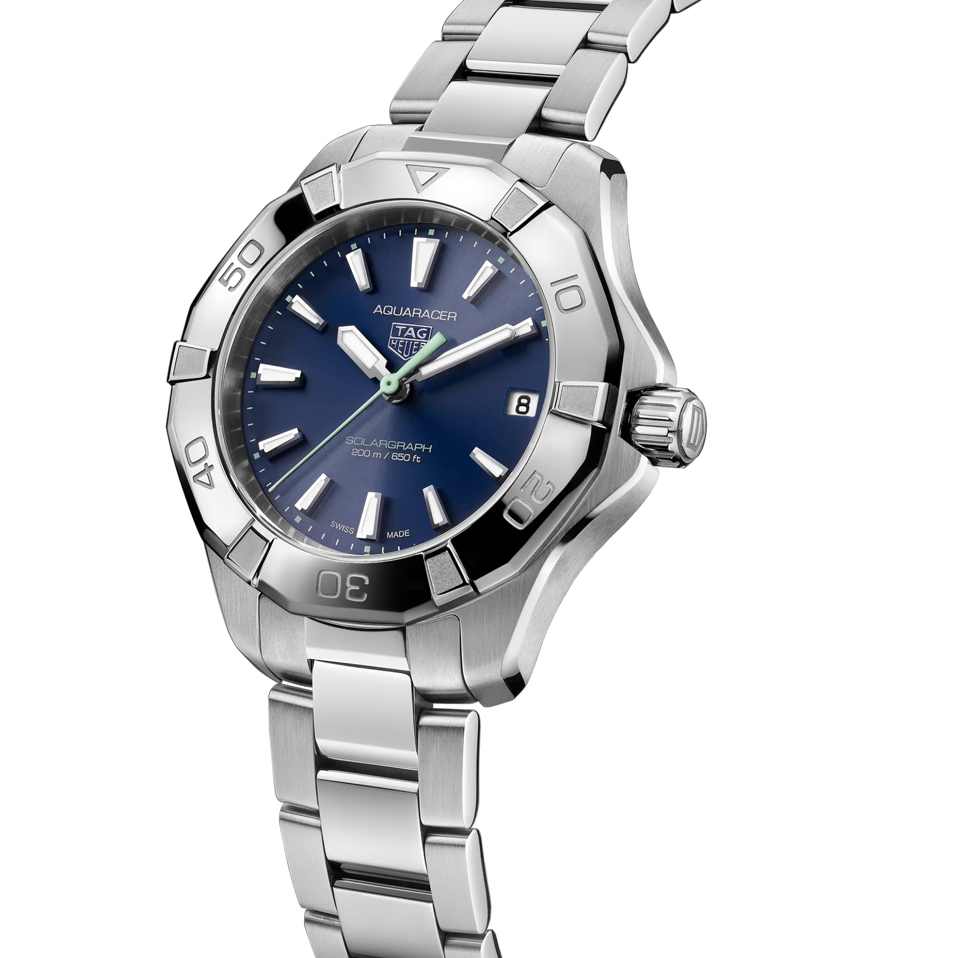 TAG Heuer Aquaracer Professional 200 Solargraph Blue Dial, 34mm