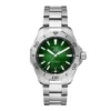TAG Heuer Aquaracer Professional 200 Watch Green Dial Steel Bracelet, 40mm