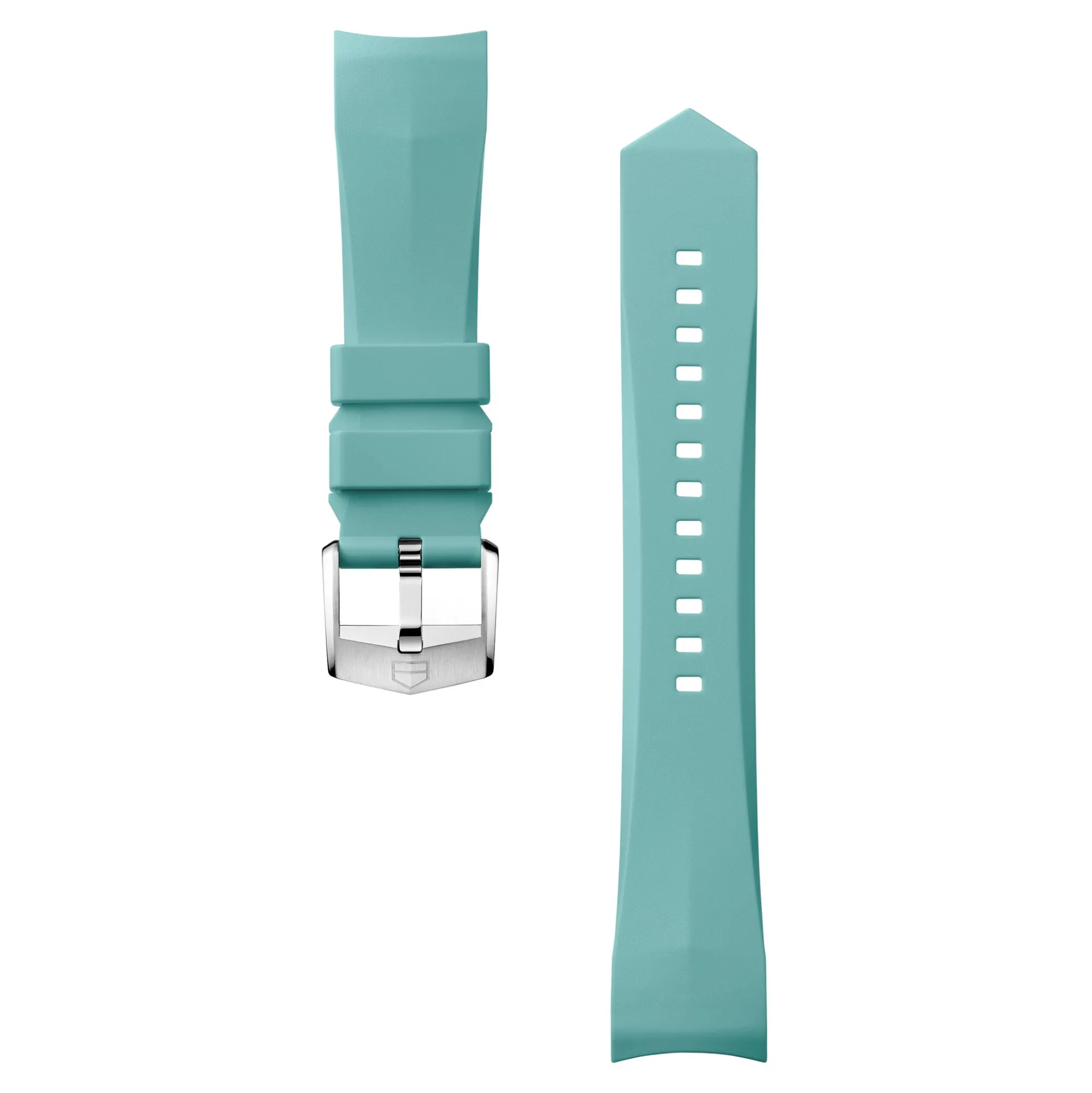TAG Heuer Calibre E5 Light Blue Rubber Strap, 40mm