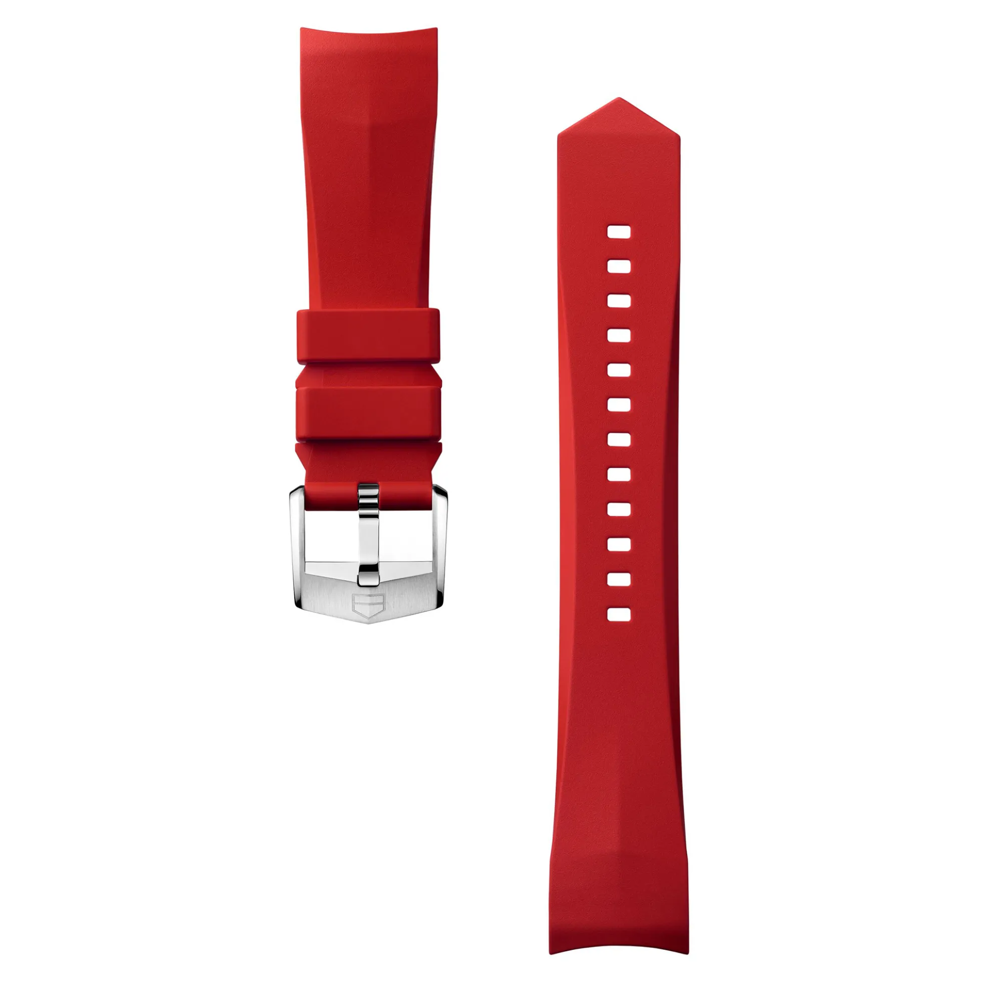 TAG Heuer Calibre E5 Red Rubber Strap, 40mm