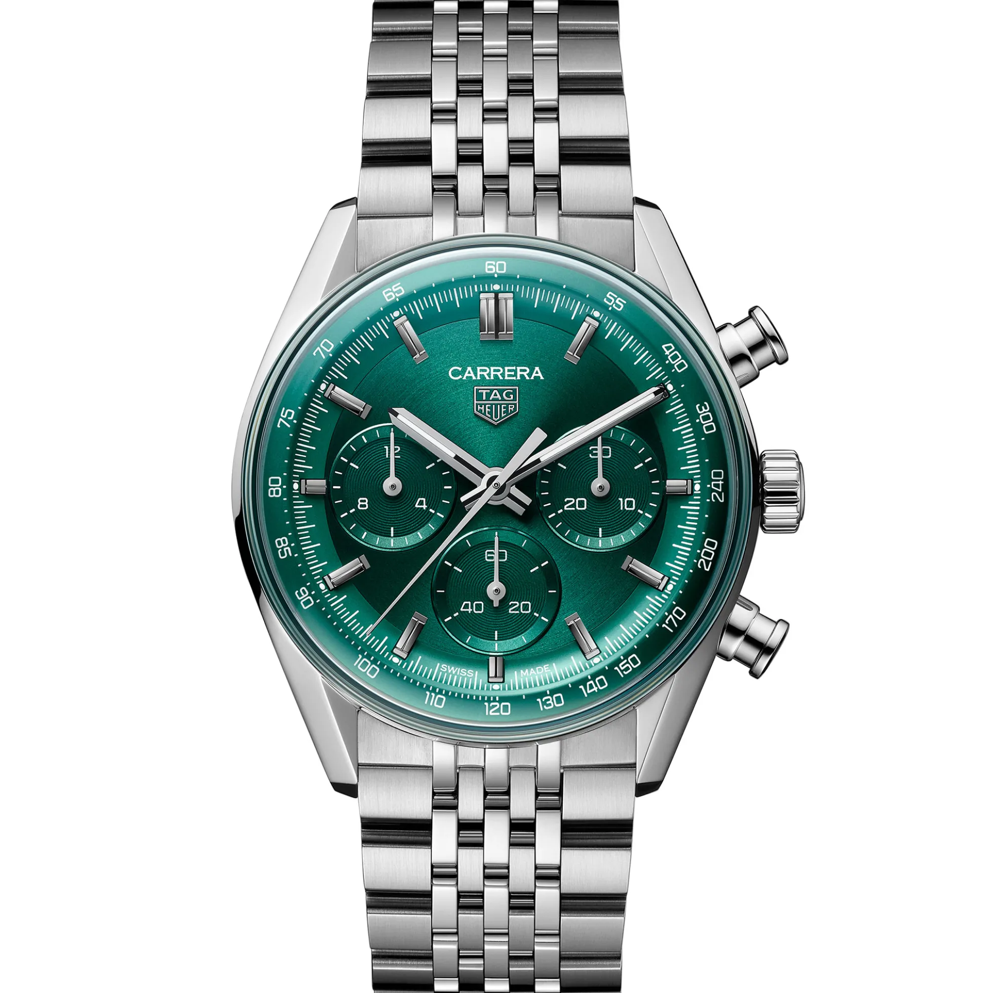 TAG Heuer Carrera Chronograph Green Dial Watch, 41mm