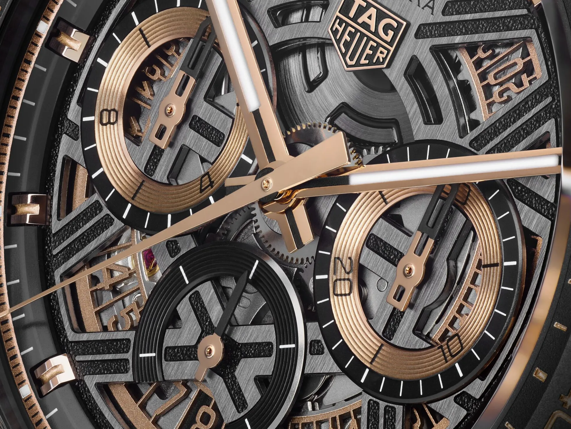 TAG Heuer Carrera Chronograph Extreme Sport Black and Gold Dial, 44mm