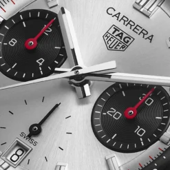 TAG Heuer Carrera Chronograph White Dial Watch, 39mm