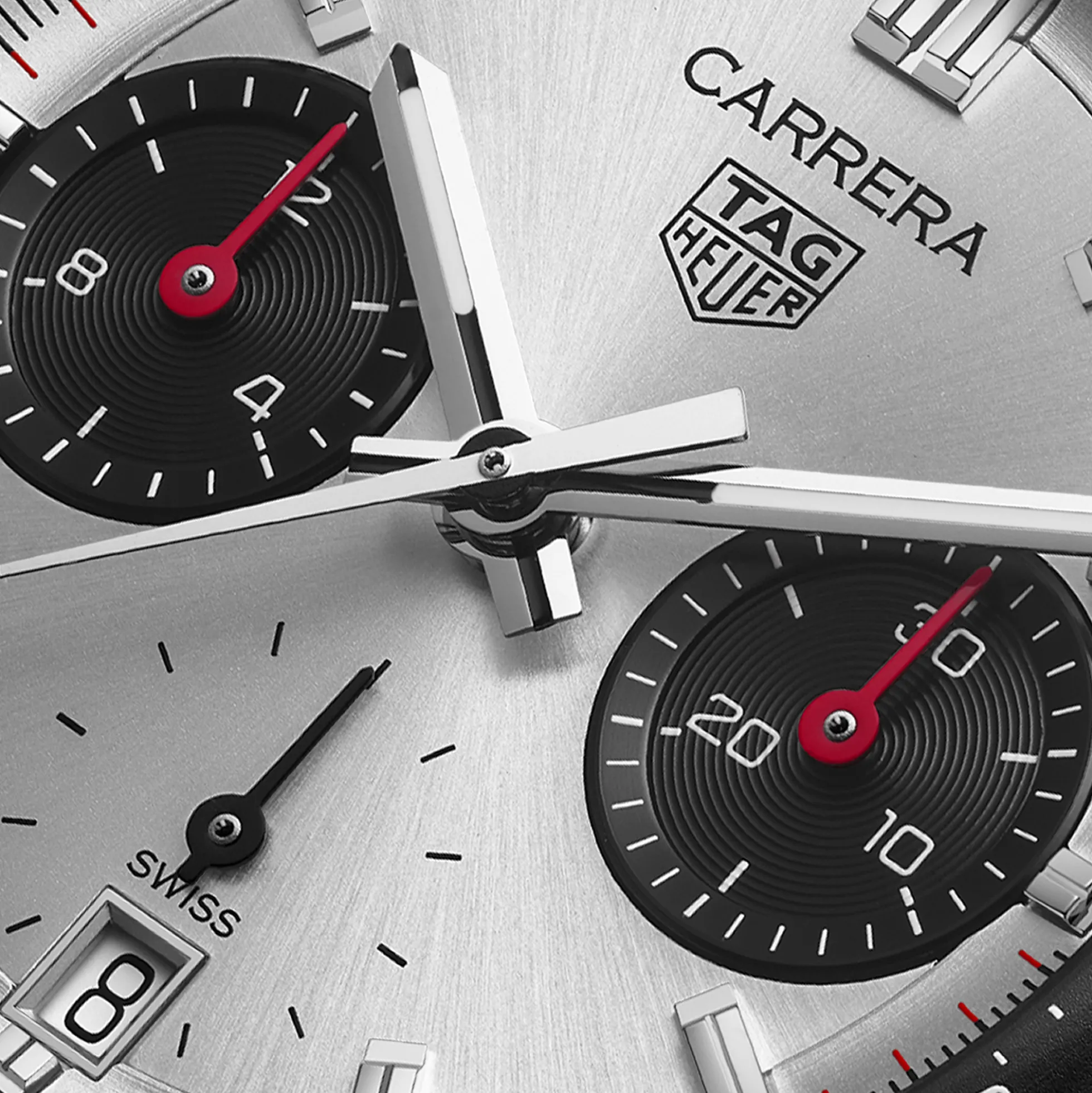TAG Heuer Carrera Chronograph White Dial Watch, 39mm