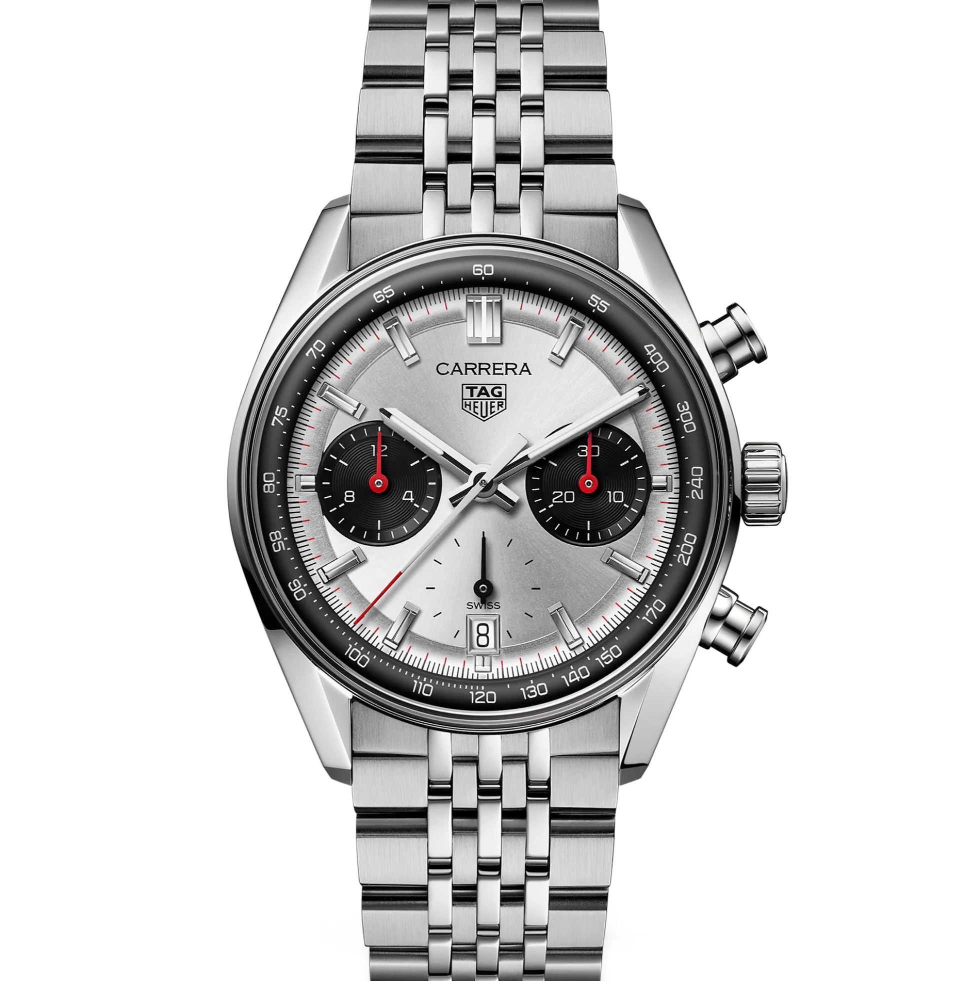 TAG Heuer Carrera Chronograph White Dial Watch, 39mm