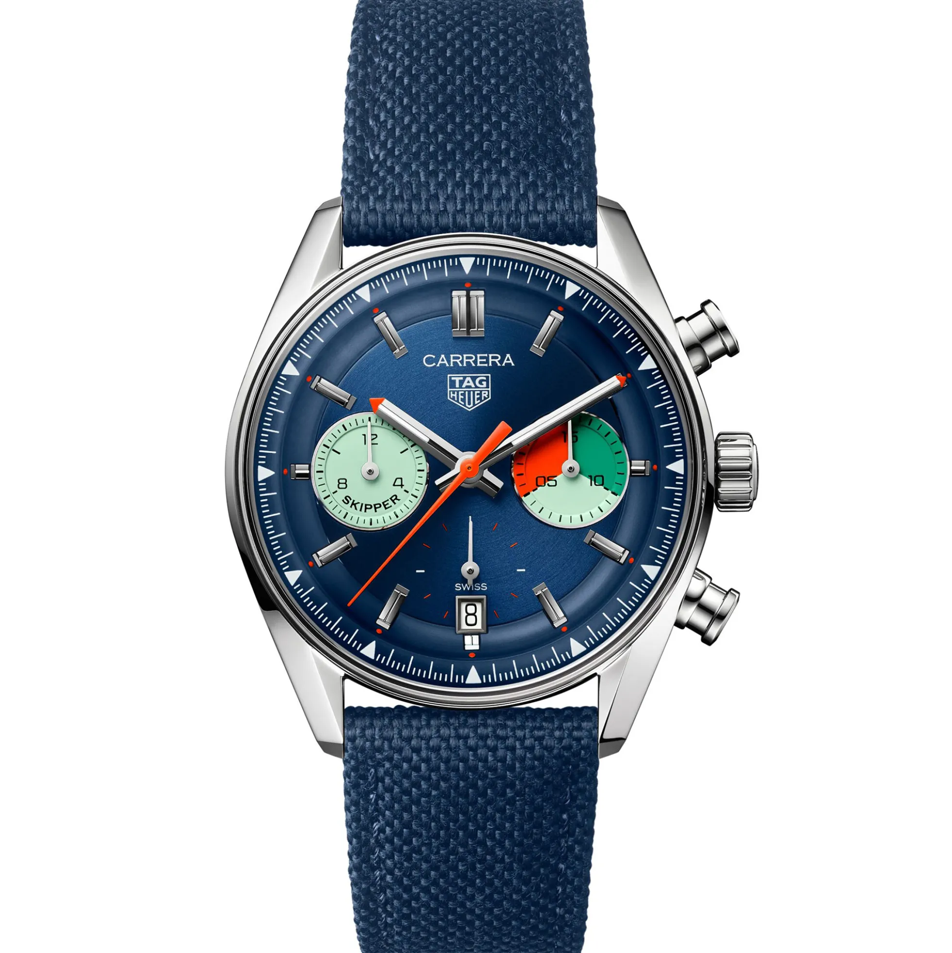 TAG Heuer Carrera Chronograph Skipper Blue Dial Watch, 39mm