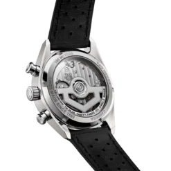 TAG Heuer Carrera Chronograph Watch Steel Case Black Dial, 39mm