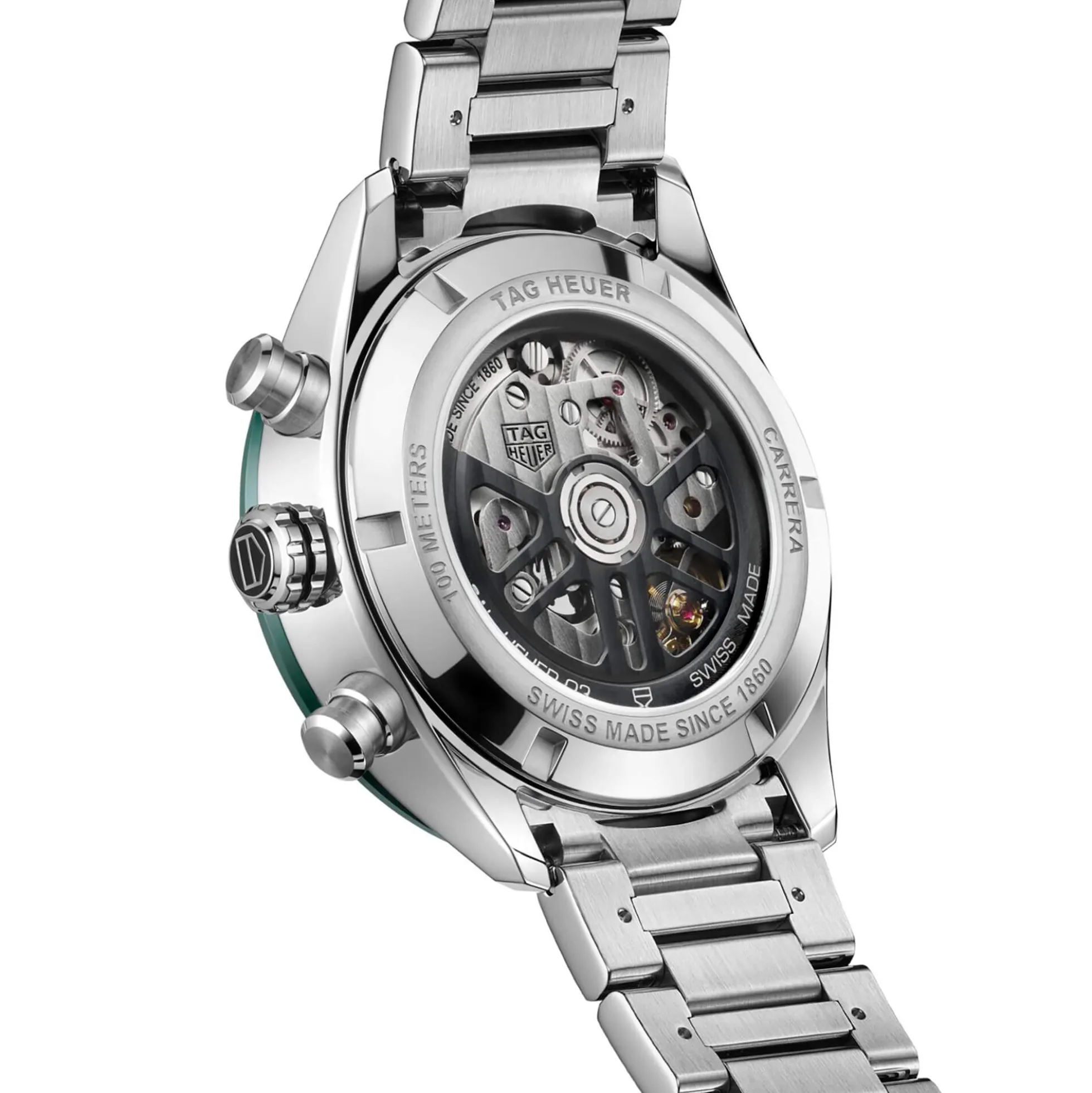 TAG Heuer Carrera Chronograph Green Dial Watch, 44mm